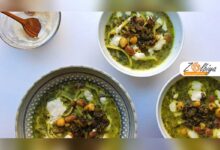 طرز تهیه آش رشته ایرانی جاافتاده خانگی با راز لعابدار شدن و عطر بی نظیر سبزیجات