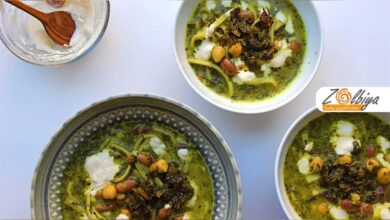 طرز تهیه آش رشته ایرانی جاافتاده خانگی با راز لعابدار شدن و عطر بی نظیر سبزیجات